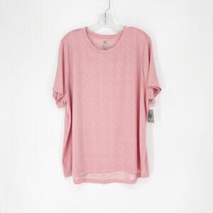 Simple Pleasures Short Sleeve Sleep Top Size 1X